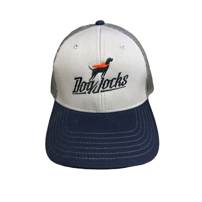 Dog Jocks - Flat Grey and Navy Charcoal Hat