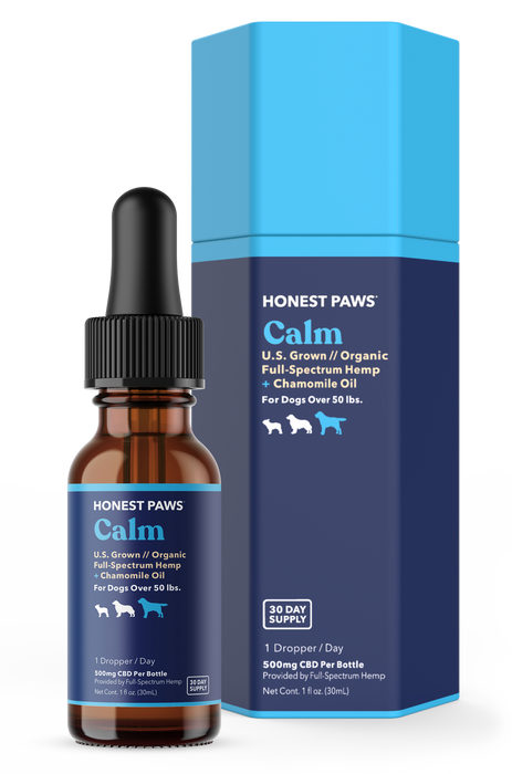 Dog Jocks - Honest Paws CBD Calm Oil for Dogs 500mg