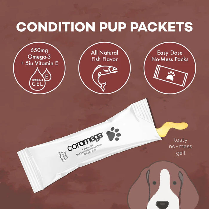 Dog Jocks - Coromega Pup Packets-Skin & Immune Support  Omega-3 Fatty Acids: EPA & DHA